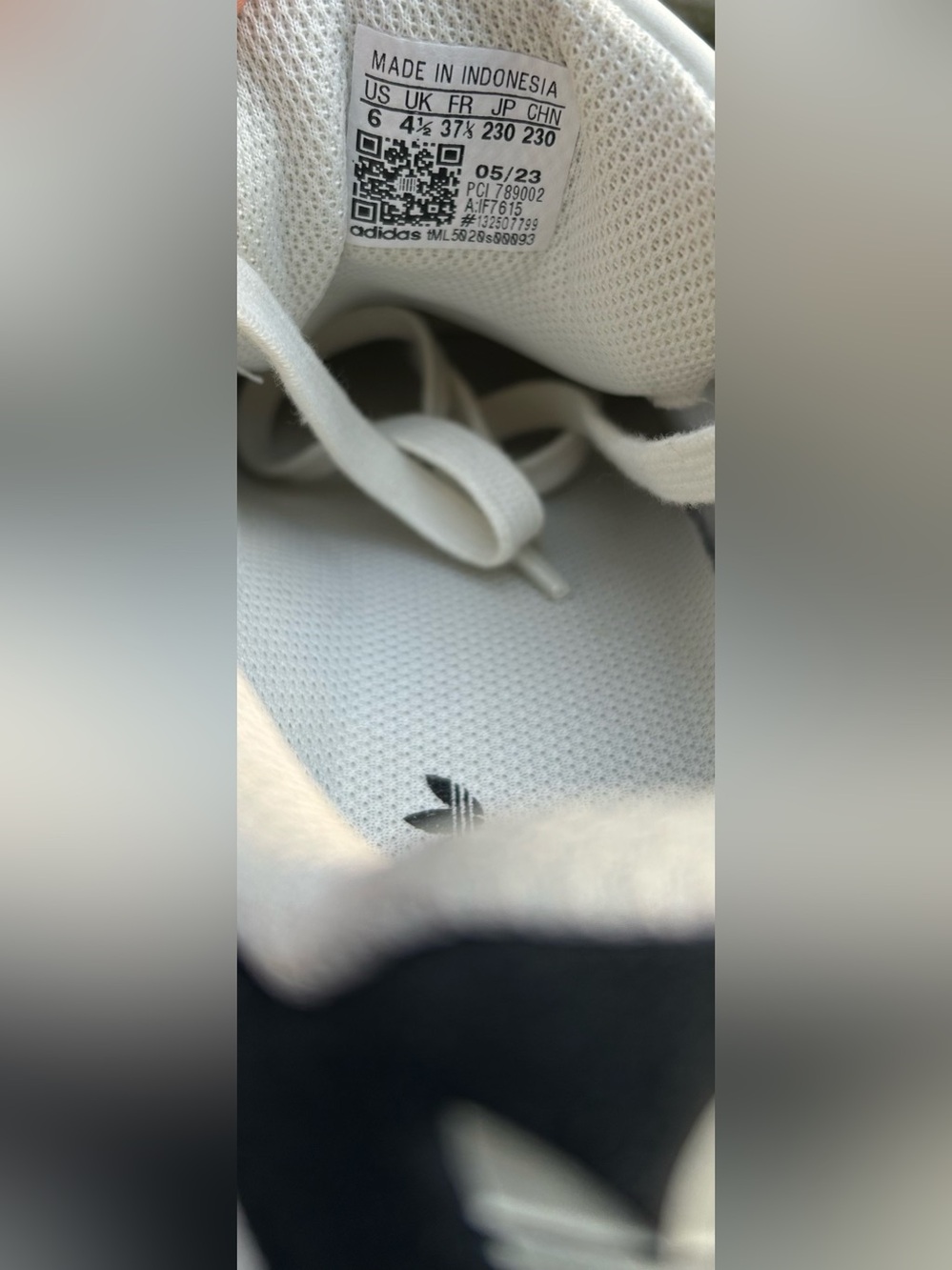 adidas White Sneakers with Leopard Print Accents - Picture 6 of 7